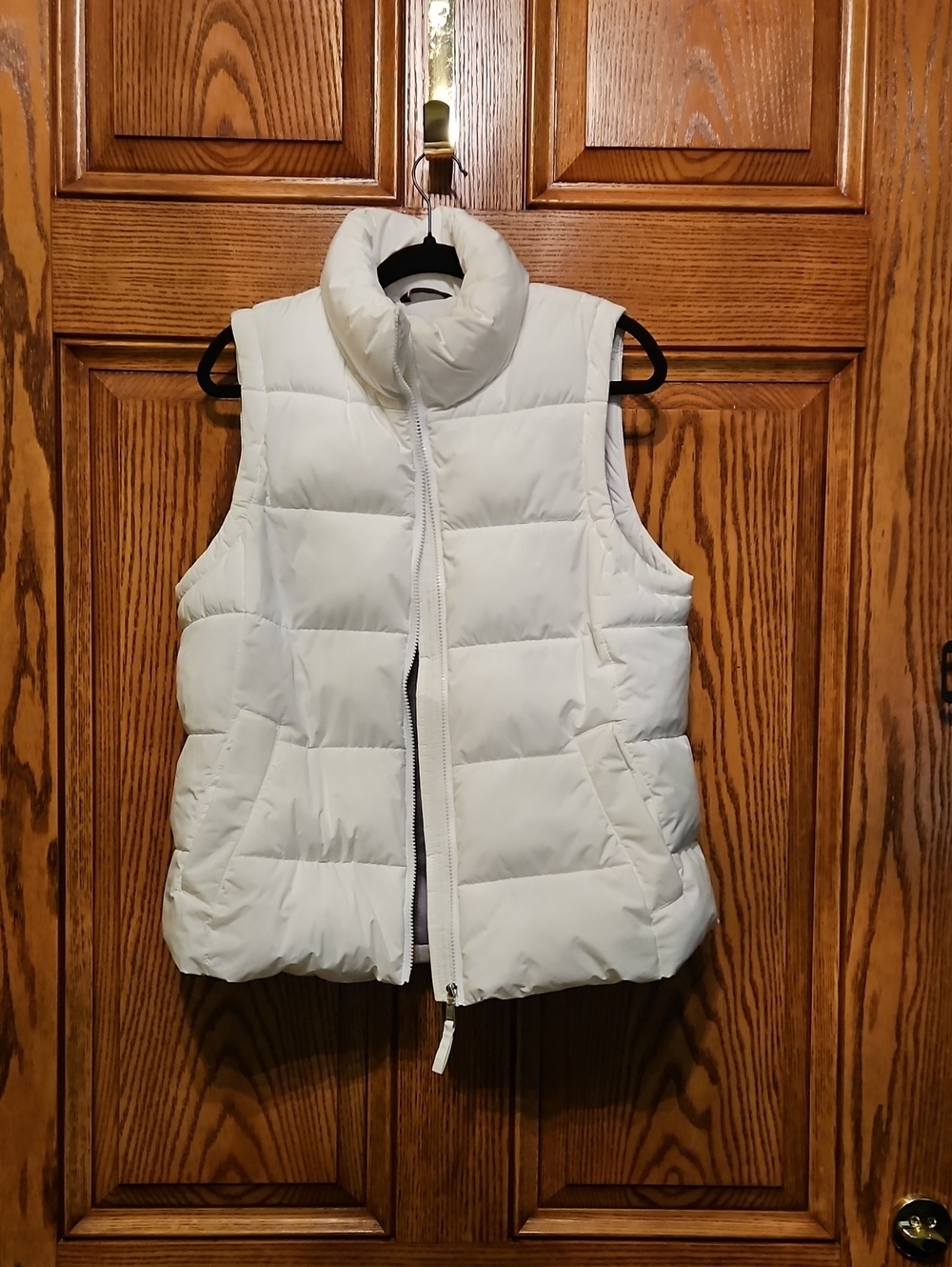Tommy Hilfiger White Quilted Puffer Vest